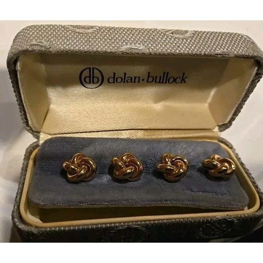 Vintage Dolan Bullock DB 1/20 14K GF Gold Filled Knot Cufflinks Cuff Links
